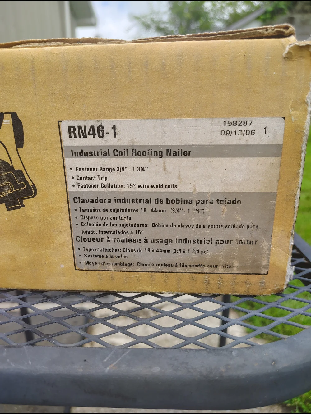 Stanley Magnesium Industrial Coil Roofing Nailer